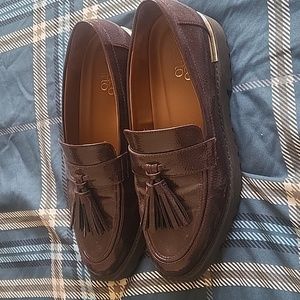 Burgundy loafers